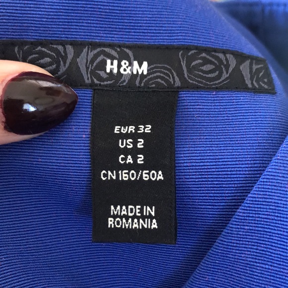 Navy/Royal blue H&M fitted dress - Picture 11 of 16